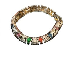 Vintage Cloisonné Enamel Bracelet